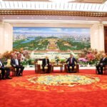Recepción de Putin y Xi Jinping.