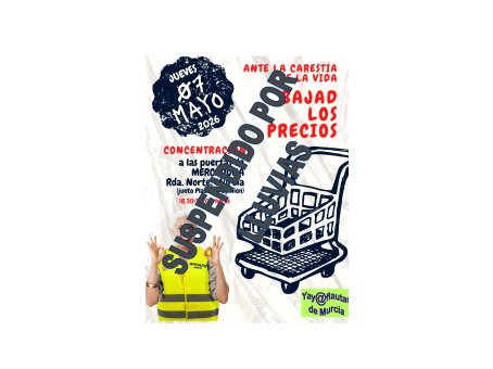 ¡Bajad los precios! – Concentración suspendida por lluvias