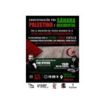 Concentración en Granada por Palestina y Sáhara Occidental.