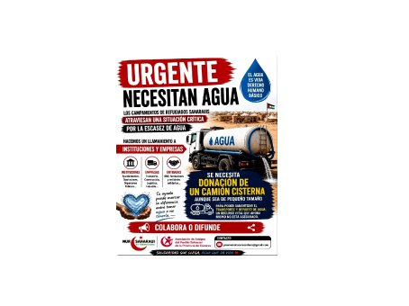 Urgente – Los campamentos de refugiados saharauis necesitan agua