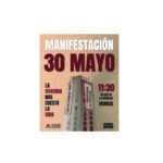 Manifestación por el derecho a la vivienda en Murcia.
