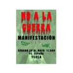 Manifestación 'No a la Guerra' en Yecla.