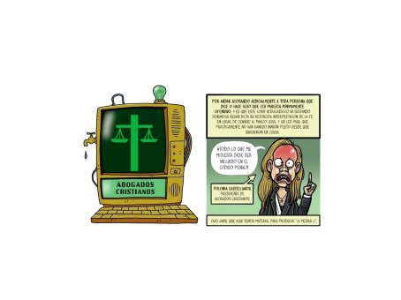 Viñeta demandada por Abogados Cristianos