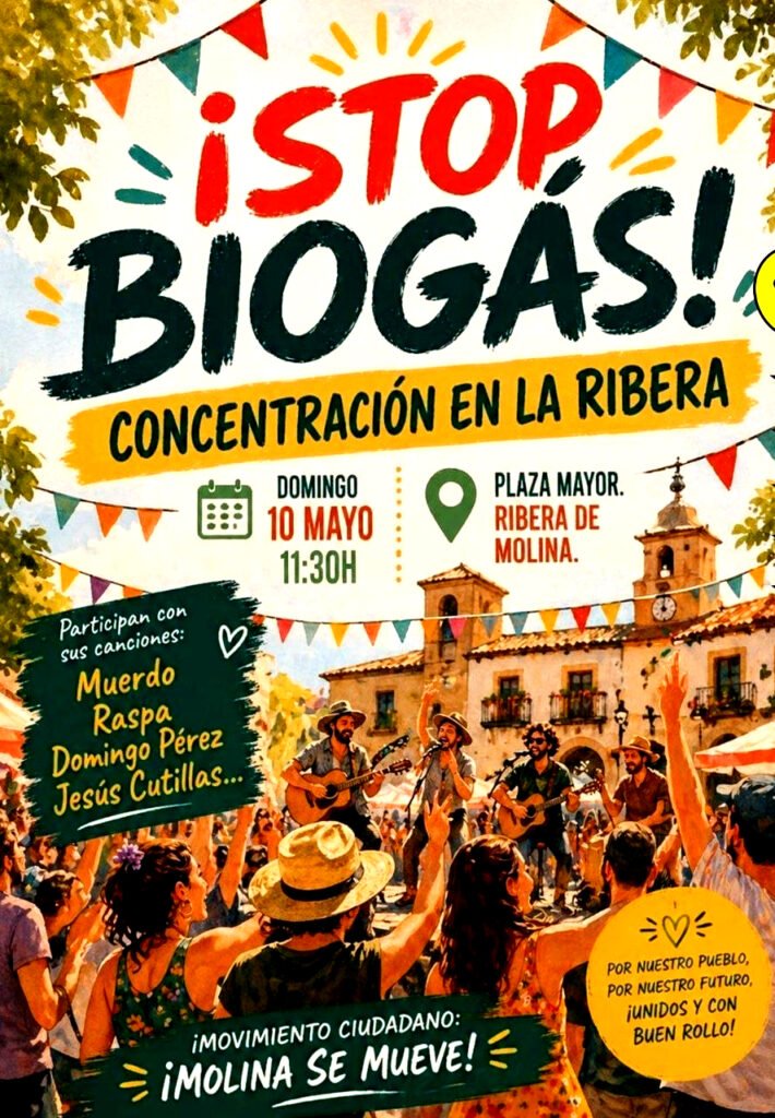 Stop Biogás - Concentración en La Ribera de Molina de Segura.