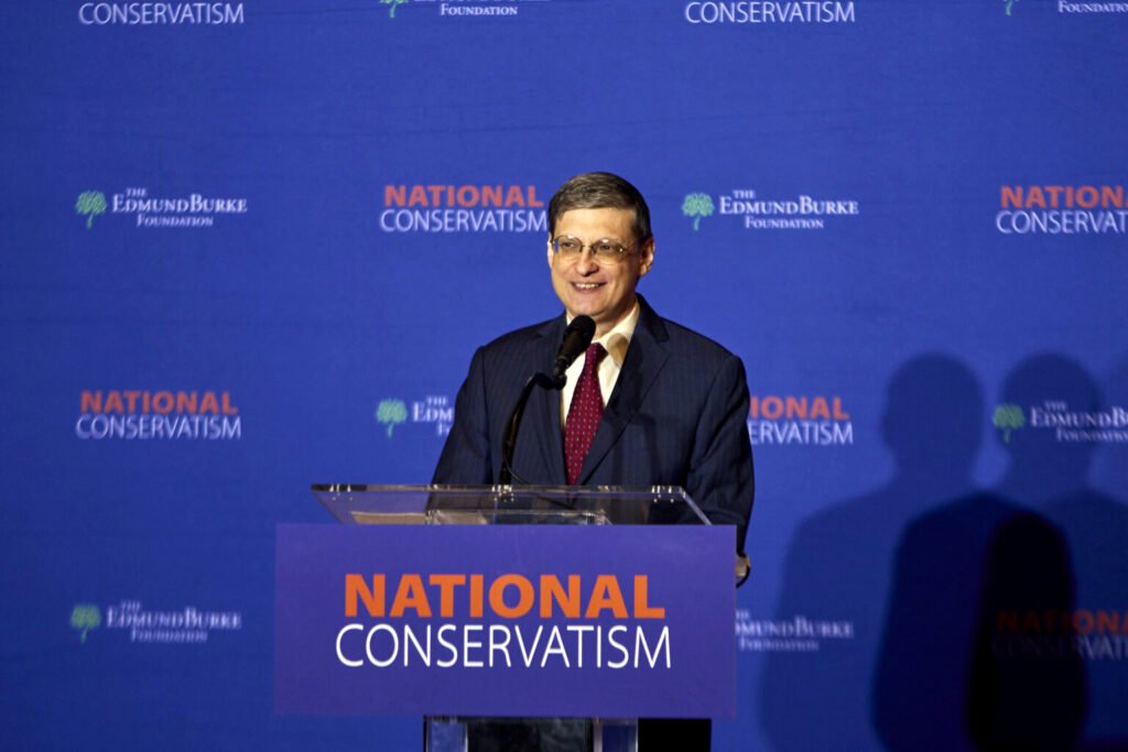 Yoram Hazony, dirigiéndose a la Conferencia Nacional Conservadora la semana pasada en Washington, D.C., dijo a la multitud: 'Estamos en el poder. Nuestros amigos están en el poder'.