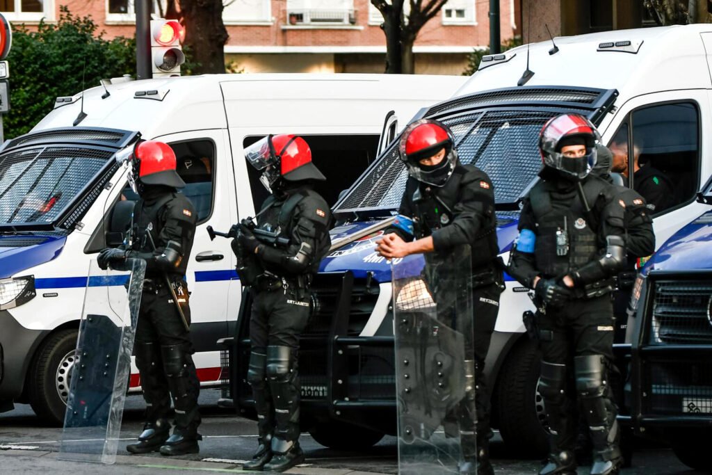 Actuación policial de la Ertzaintza.