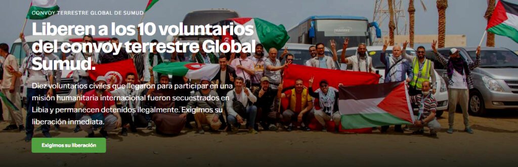 Liberen a los 10 voluntarios del convoy terrestre Globlal Summud Land.