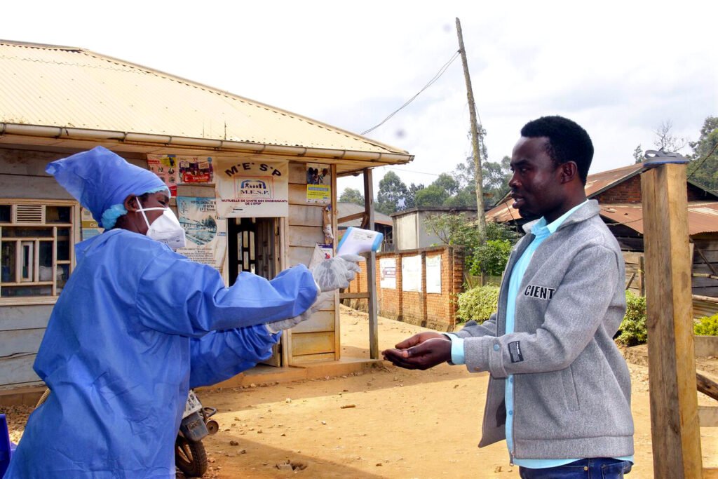 Controles sanitarios en Butembo, Kivu Norte.