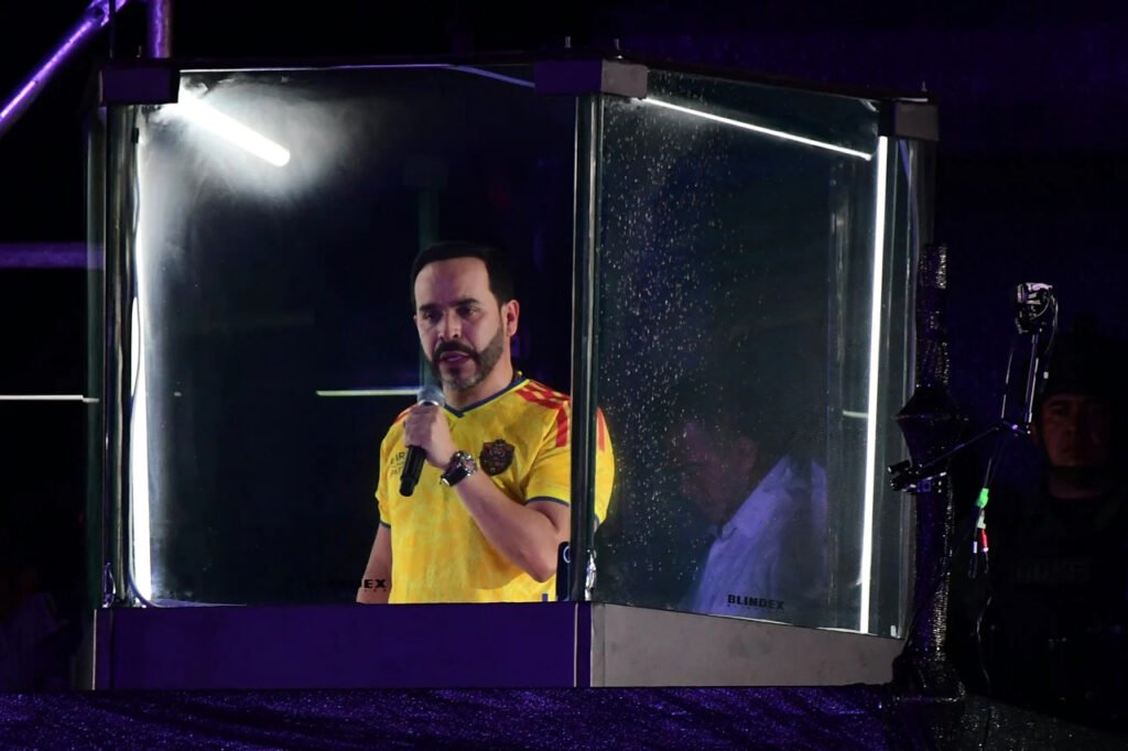 El candidato presidencial colombiano del movimiento Defensores de la Patria, Abelardo de la Espriella.