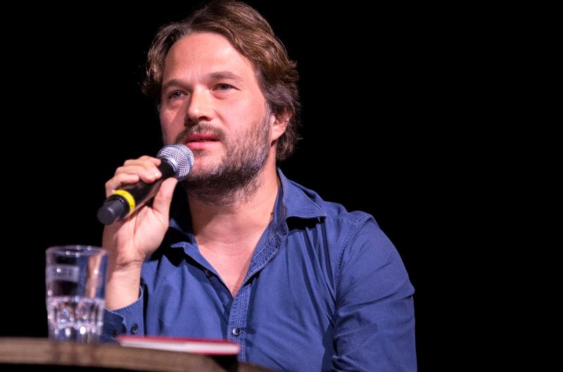El politólogo alemán Ingar Solty durante una conferencia en 2018.