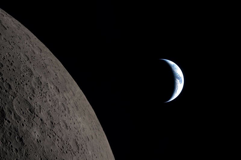 Imagen de la Tierra desde la Luna.