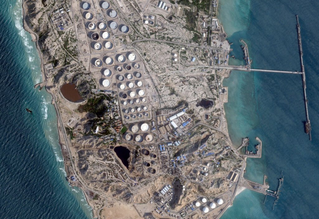 Imagen vía satélite de la isla de Jarg.