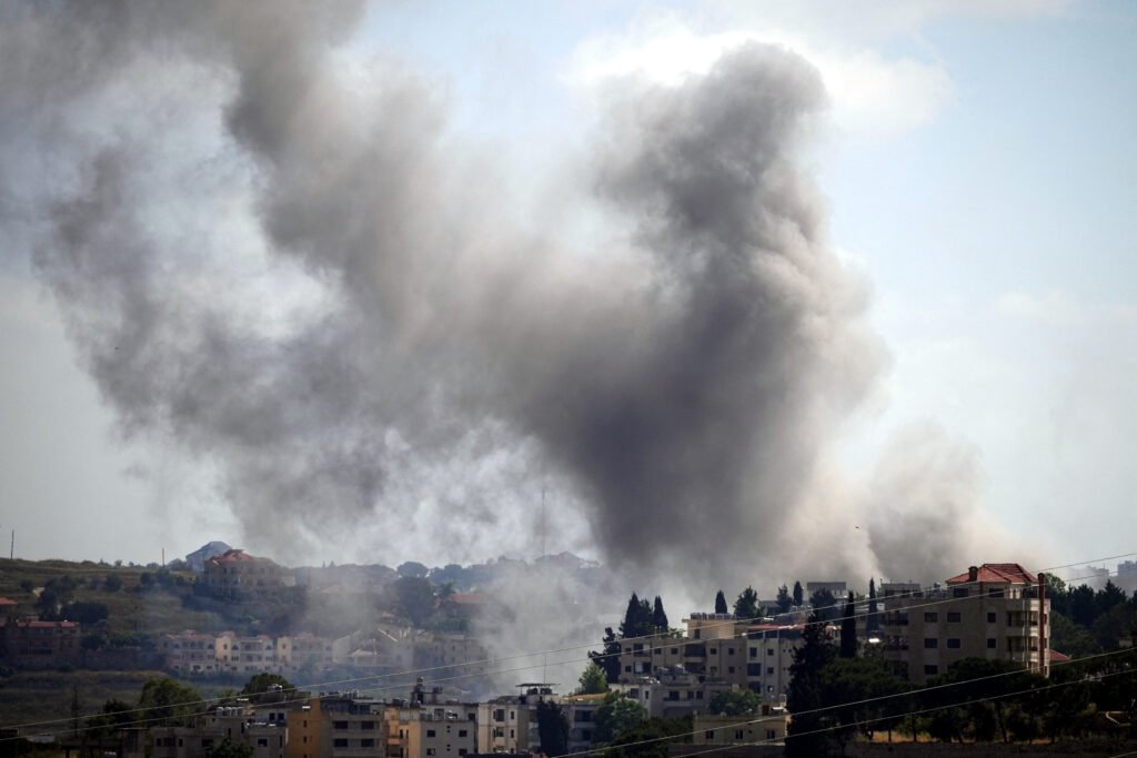 La ciudad de Nabatieh (Líbano) tras un ataque de Israel.