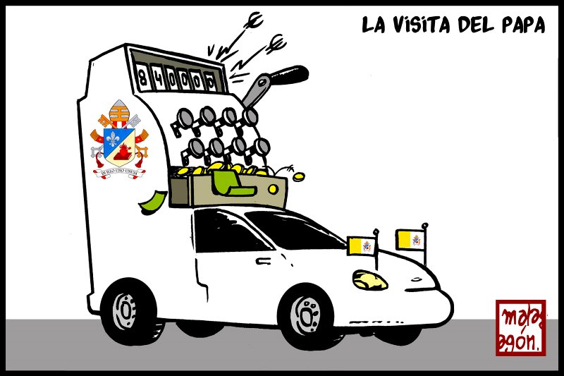 La visita del Papa.