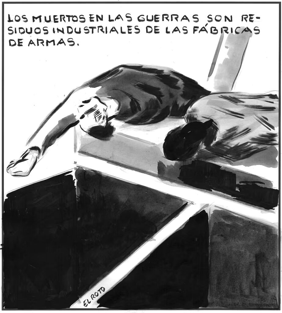 Los restos del combate.