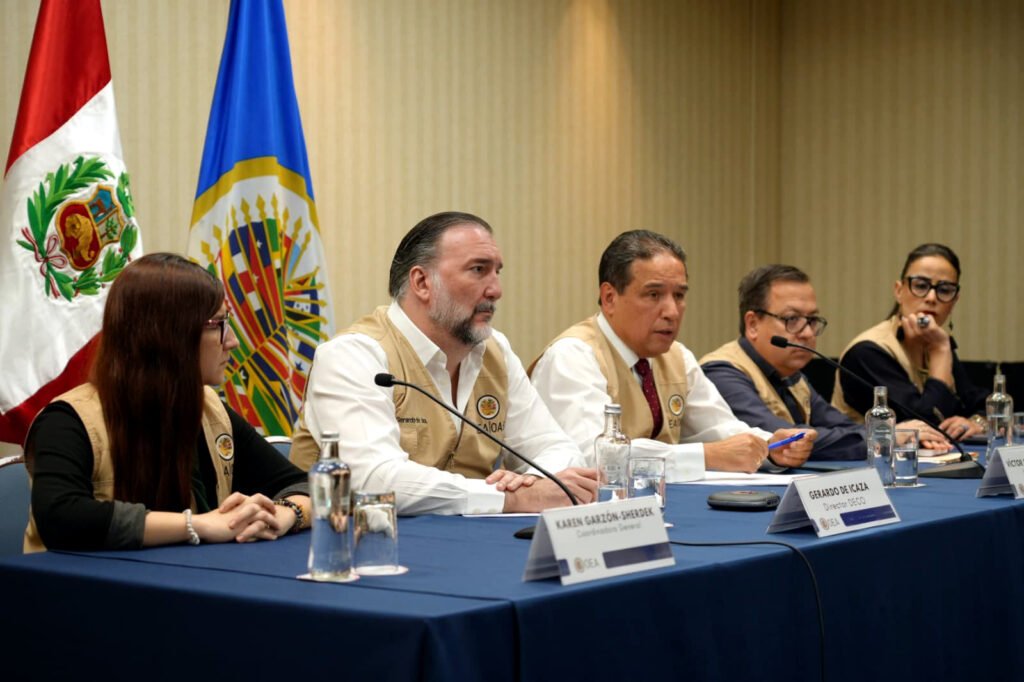 Misión de la OEA: 'llama la atención la suspensión del conteo digital de votos del exterior'.