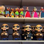 Muñecos con la figura del presidente de El Salvador, Nayib Bukele.
