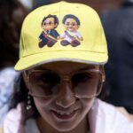Seguidora del Pacto Histórico el día de la segunda vuelta de las elecciones en Colombia.