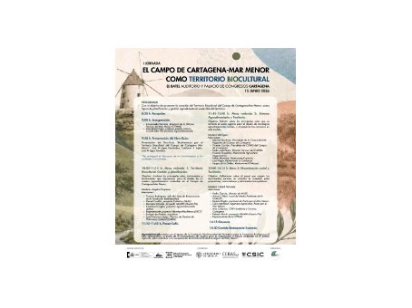 I Jornada – El campo de Cartagena-Mar Menor como territorio biocultural
