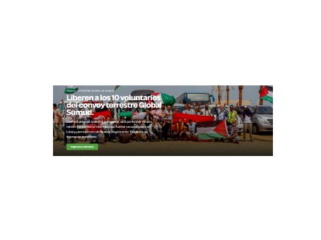 Diez activistas del convoy terrestre de Global Sumud Land siguen retenidos y sin comunicación desde el domingo