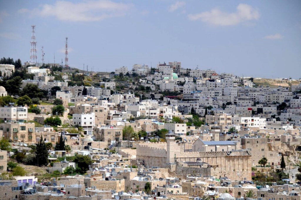 Una vista general de la ciudad de Hebrón, en Cisjordania.