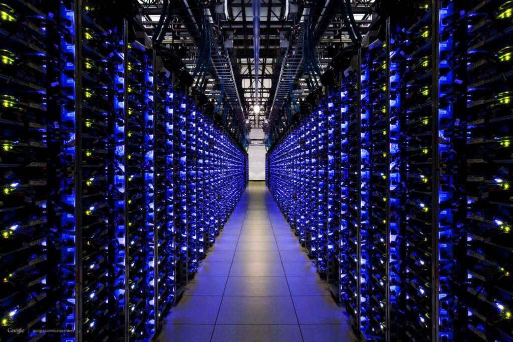 Uno de los centros de datos de Google.
