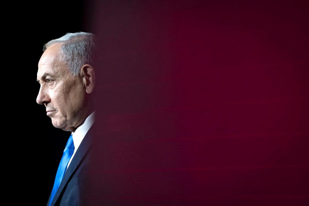 El primer ministro israelí, Benjamin Netanyahu, interviene en la conferencia del Jewish News Syndicate en Jerusalén.