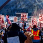Manifestación contra el ICE en Minnesota.