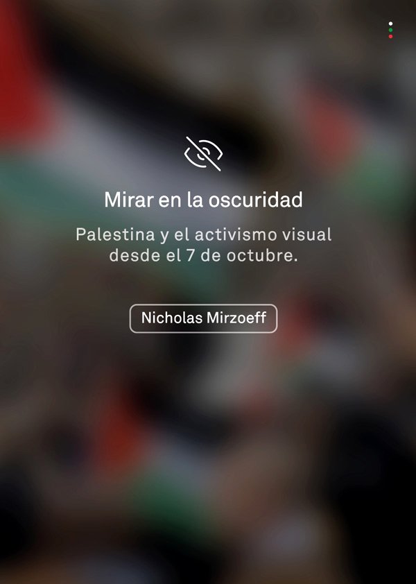 Mirar en la oscuridad - Palestina y el activismo visual desde el 7 de octubre.