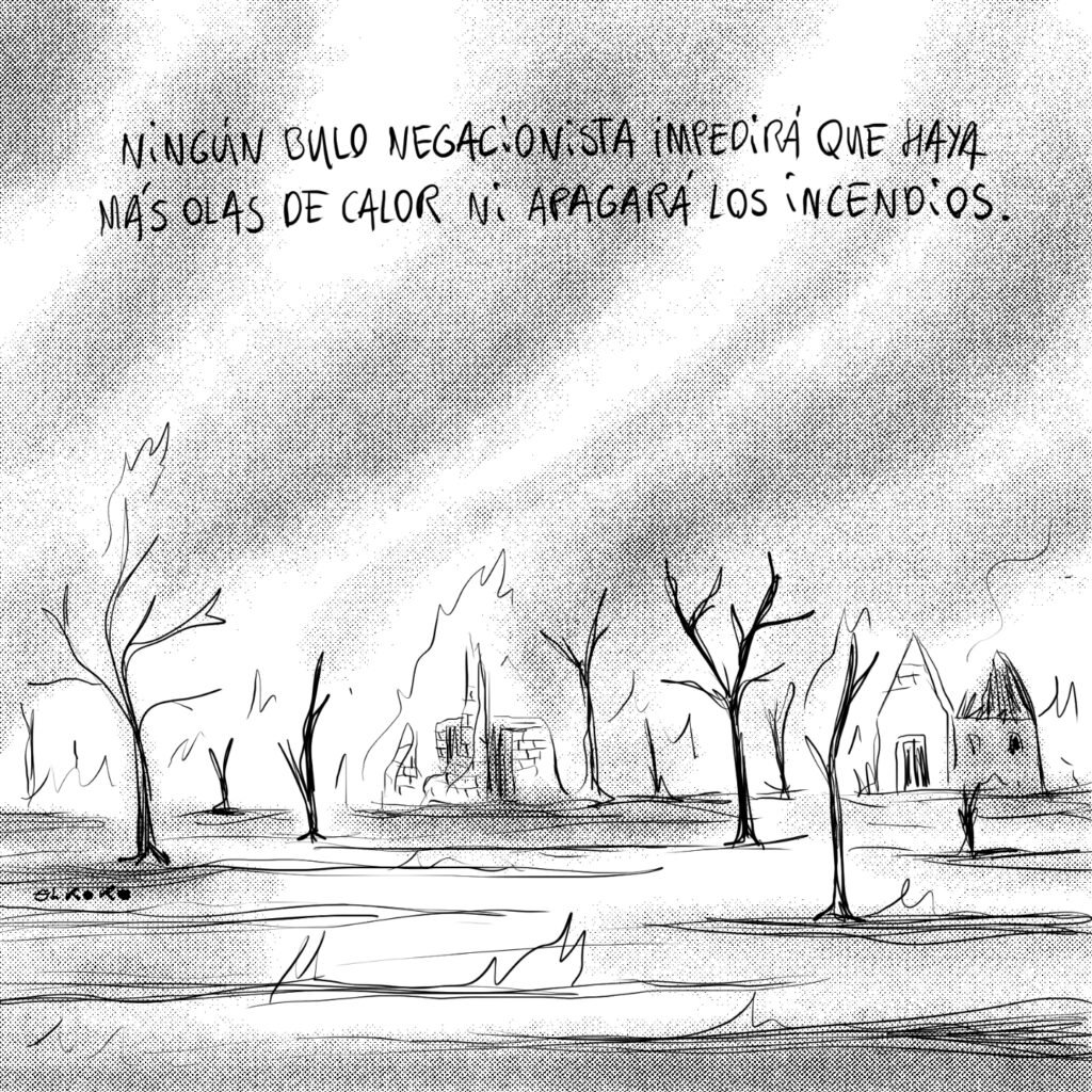 Apagando incendios.