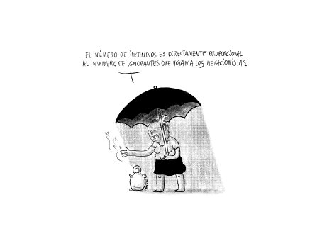 Incendios y negacionistas