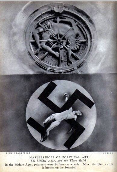 'Como en la Edad Media... así es el III Reich!'. Imagen de John Heartfield.