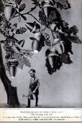 'Bellotas Alemanas'. Imagen de John Heartfield.