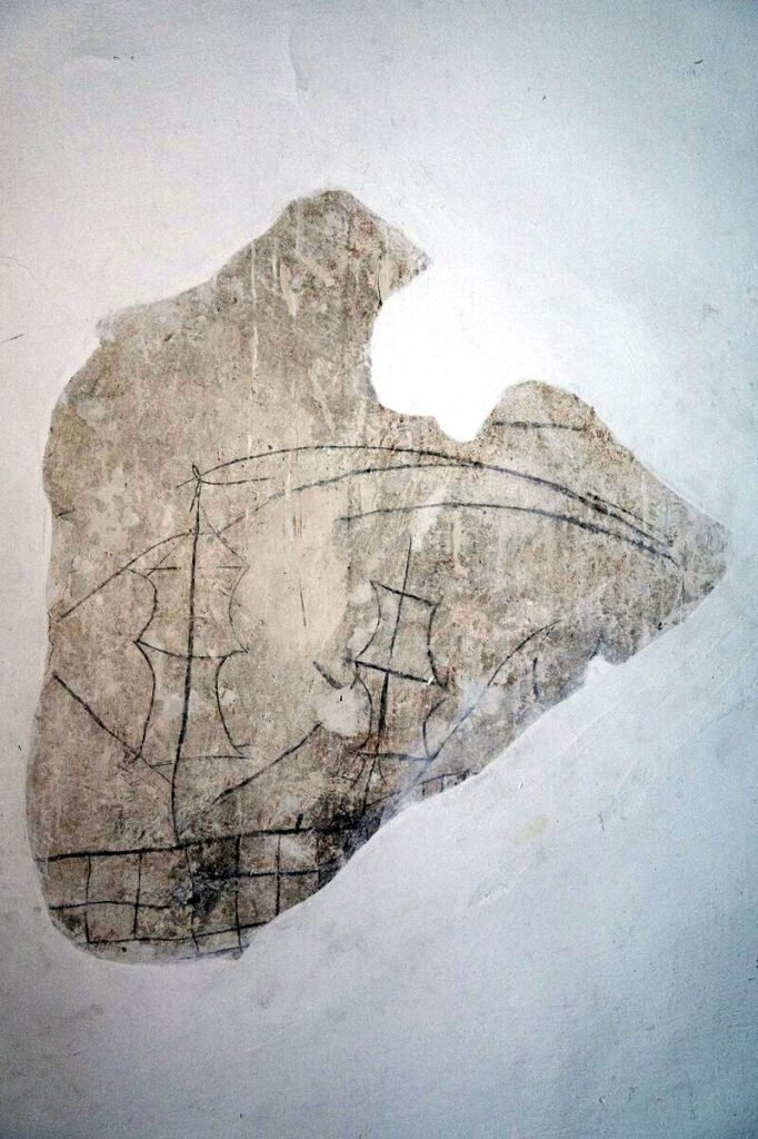 Casa Pedroso. Propiedad de una familia de nobles originarios de Logroño dedicada a la esclavitud. Este dibujo fue realizado por una de los esclavos de la casa. Cuba. Fotografía de Judith Prat.