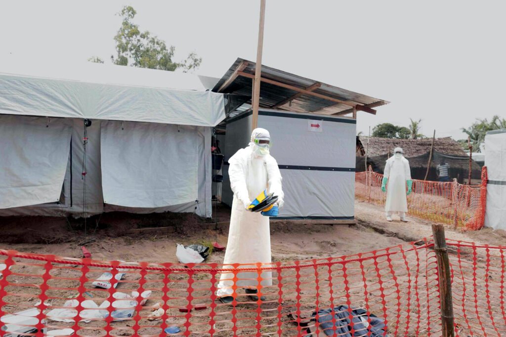 Centro de tratamiento del ébola en Bulape, provincia de Kasai, República Democrática del Congo.