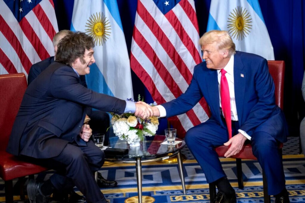 El presidente Trump se reunió con el presidente Milei en Washington el 22 de febrero de 2025.