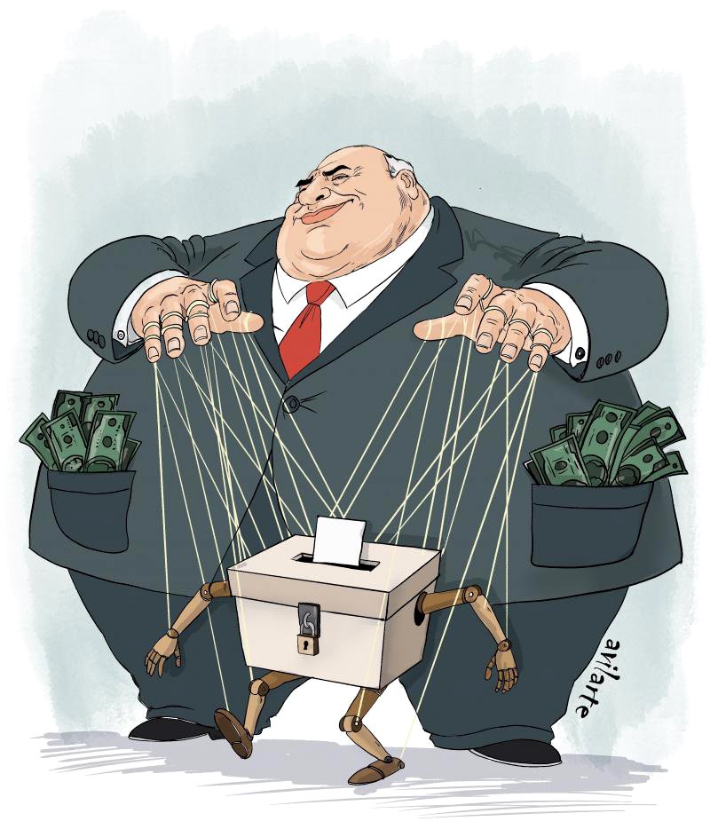 Falsa democracia.