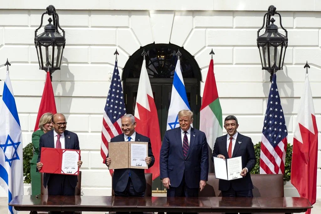 Firma de los Acuerdos de Abraham en Washington.