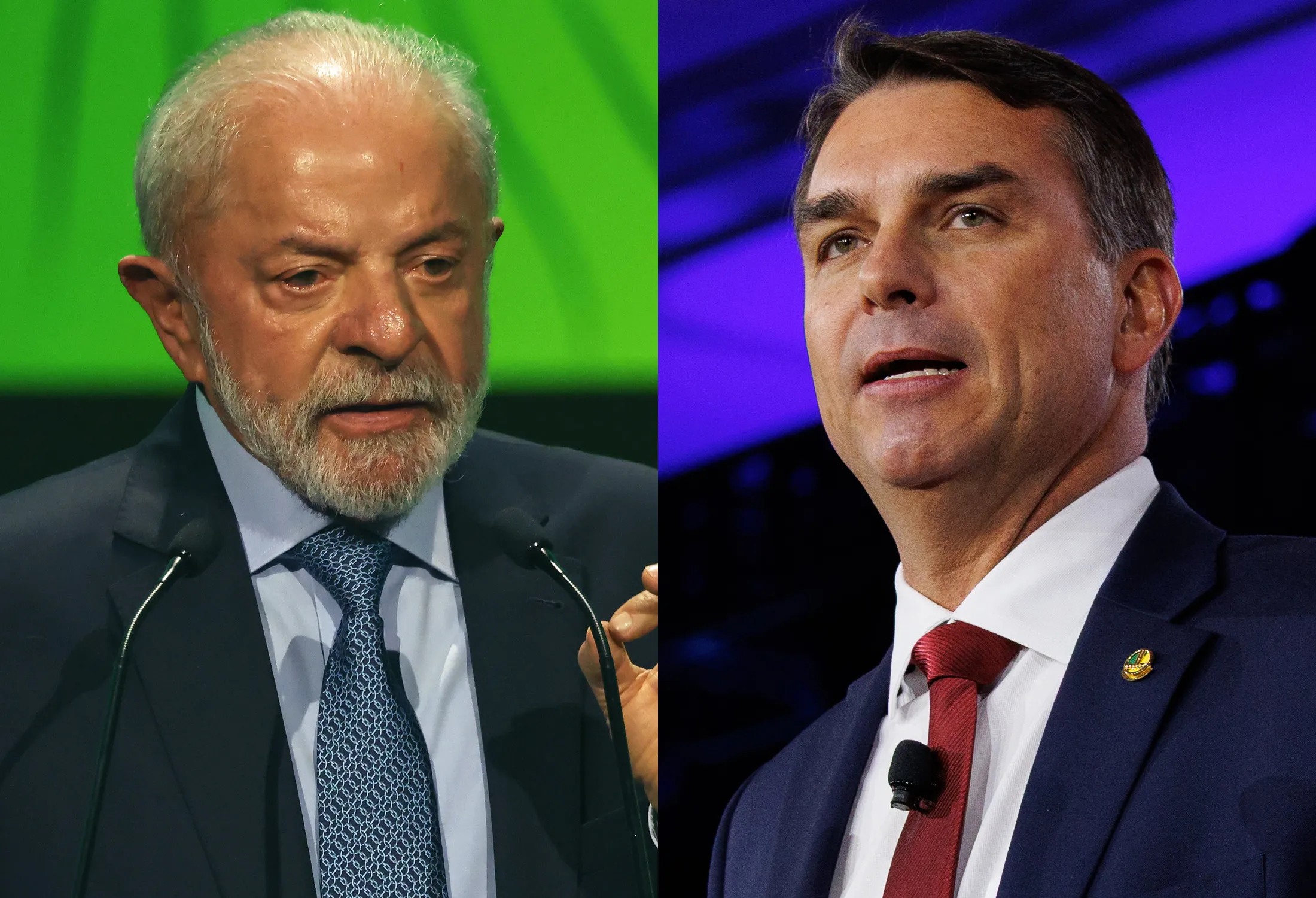 Lula da Silva y Flávio Bolsonaro se disputan la presidencia de Brasil