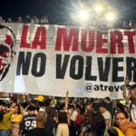 Manifestación contra la extrema derecha y el paramilitarismo en Cali, Colombia.