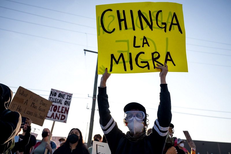 Protesta contra el ICE frente a uno de sus centros de detención en Chicago en septiembre de 2025.