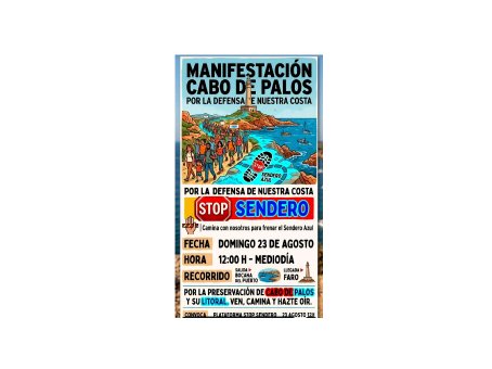 Manifestación en Cabo de Palos en defensa de nuestra costa