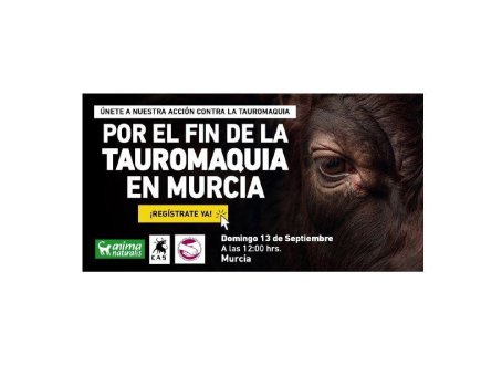 Concentración por el fin de la tauromaquia en Murcia