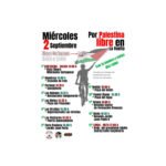Por Palestina libre en La Vuelta. Etapa Cartagena-Lorca.