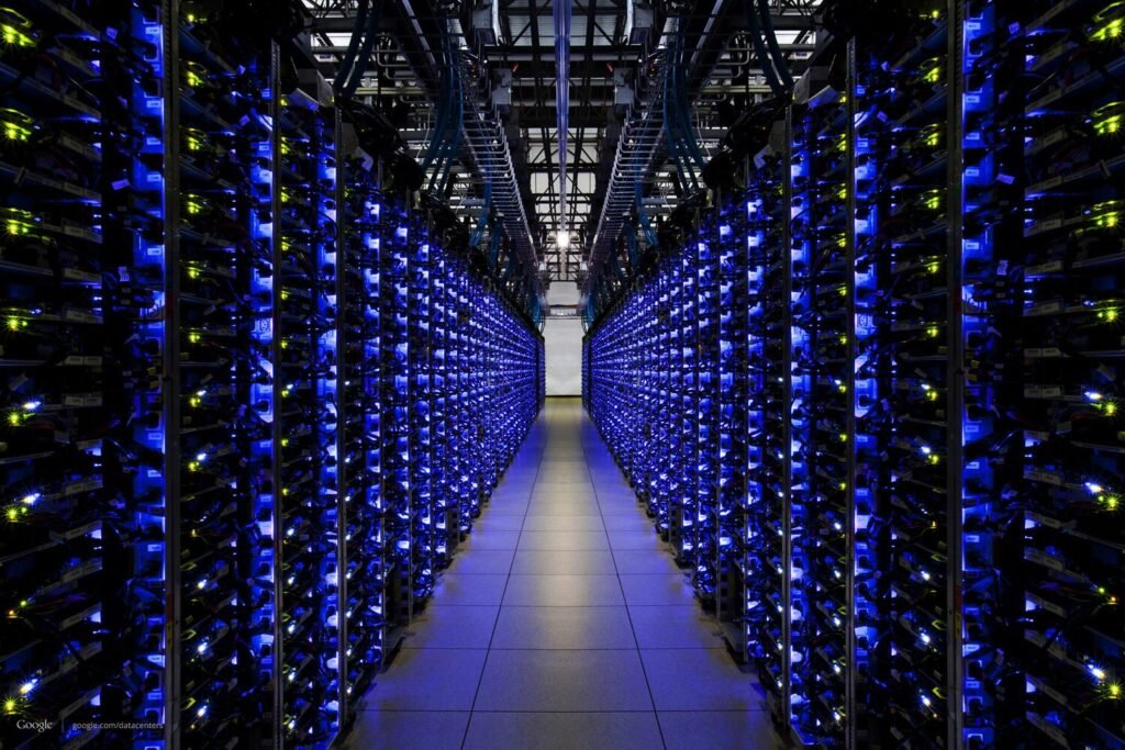 Uno de los centros de datos de Google.