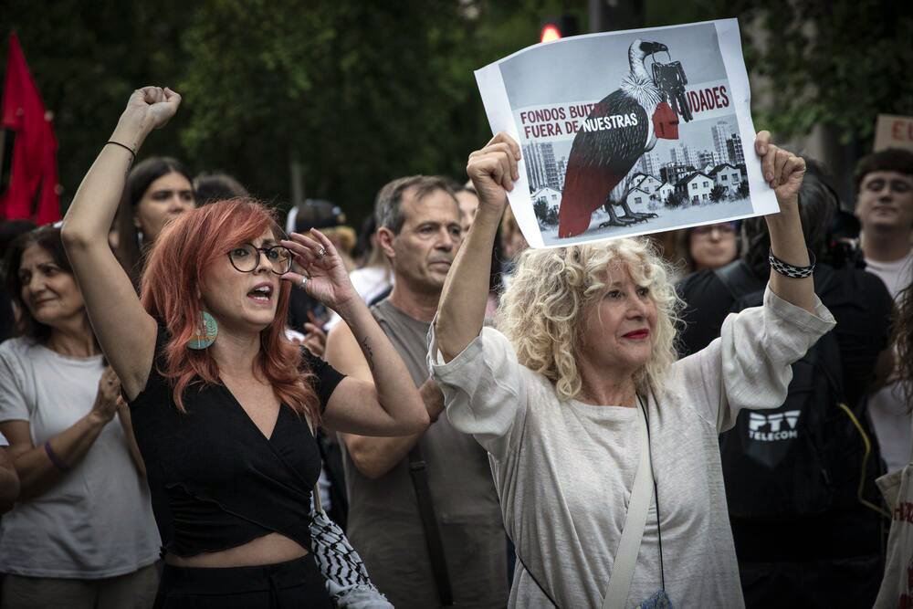Concentraciones por el desahucio de Maricarmen Abascal en Andalucía. Fotografía de Jaime Cinca.