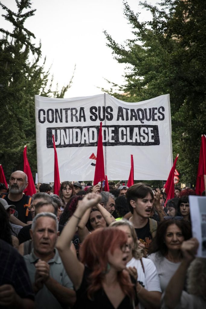 Concentraciones por el desahucio de Maricarmen Abascal en Andalucía. Fotografía de Jaime Cinca.