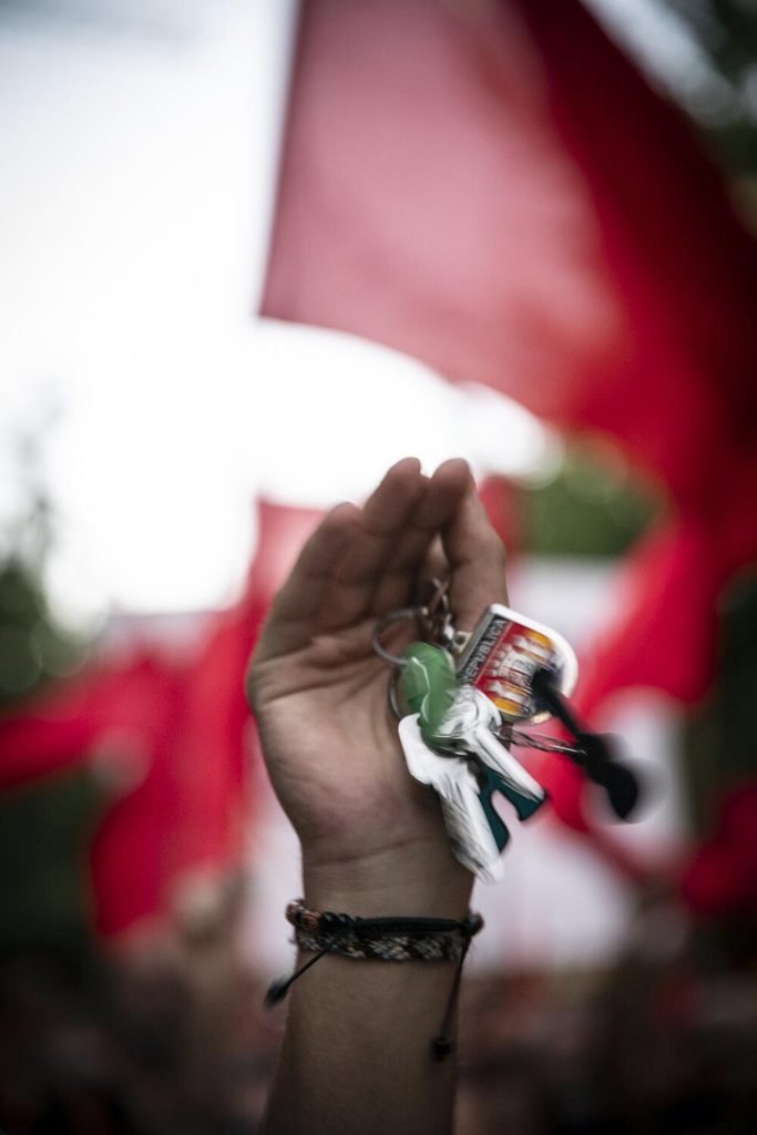 Concentraciones por el desahucio de Maricarmen Abascal en Andalucía. Fotografía de Jaime Cinca.