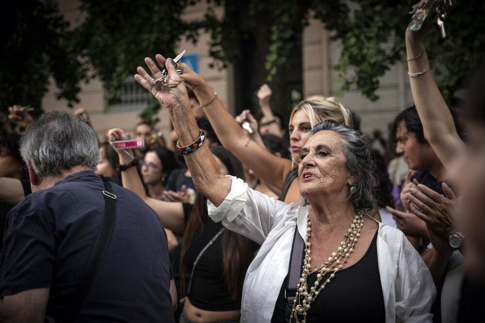 Concentraciones por el desahucio de Maricarmen Abascal en Andalucía. Fotografía de Jaime Cinca.