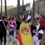 Una escena de la manifestación del 13 de septiembre bajo el lema 'Mujeres y niñas de Ceuta'.